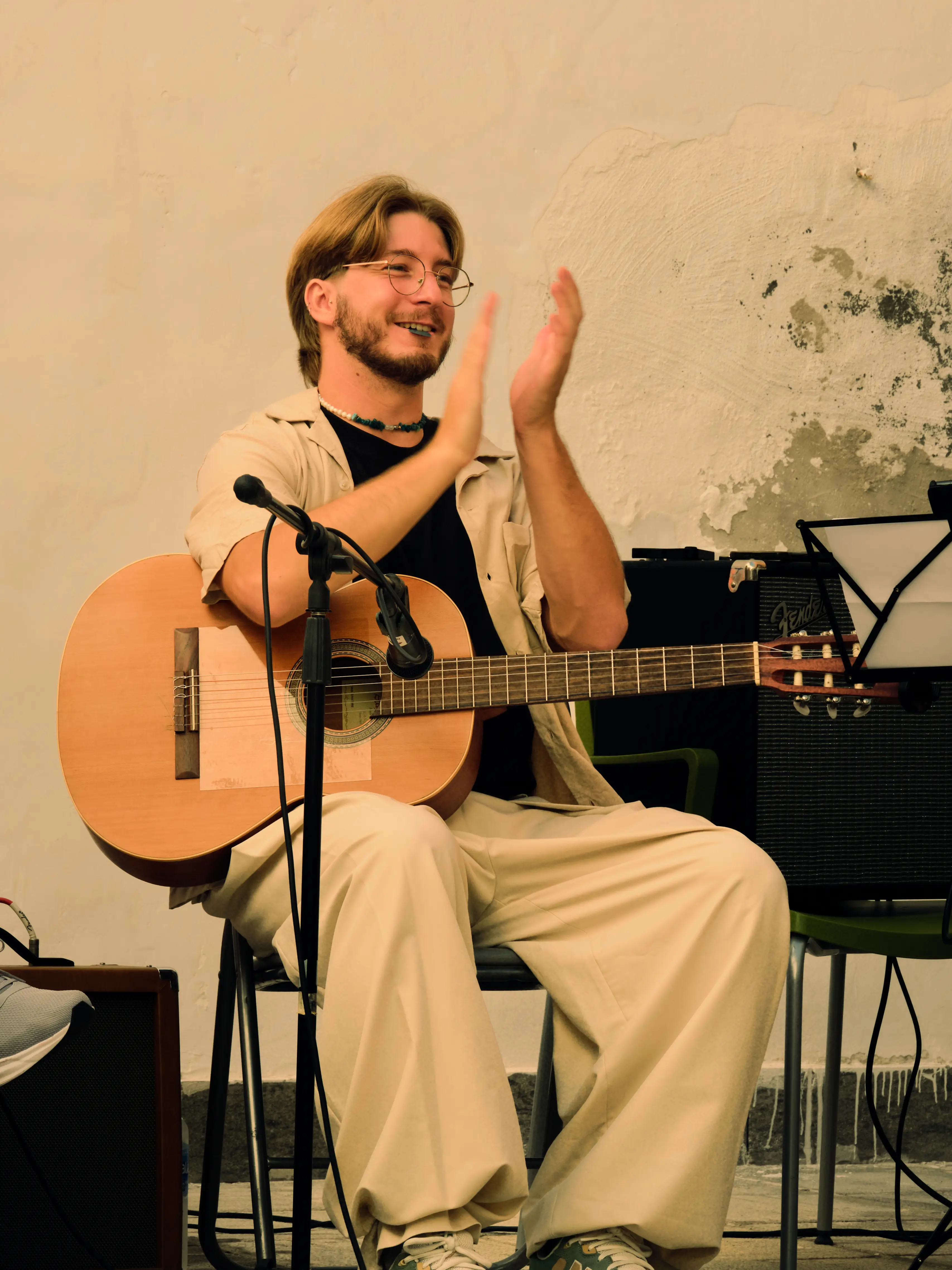 Pao y Gonza en plena improvisación, El Baúl de los Vagamundos.