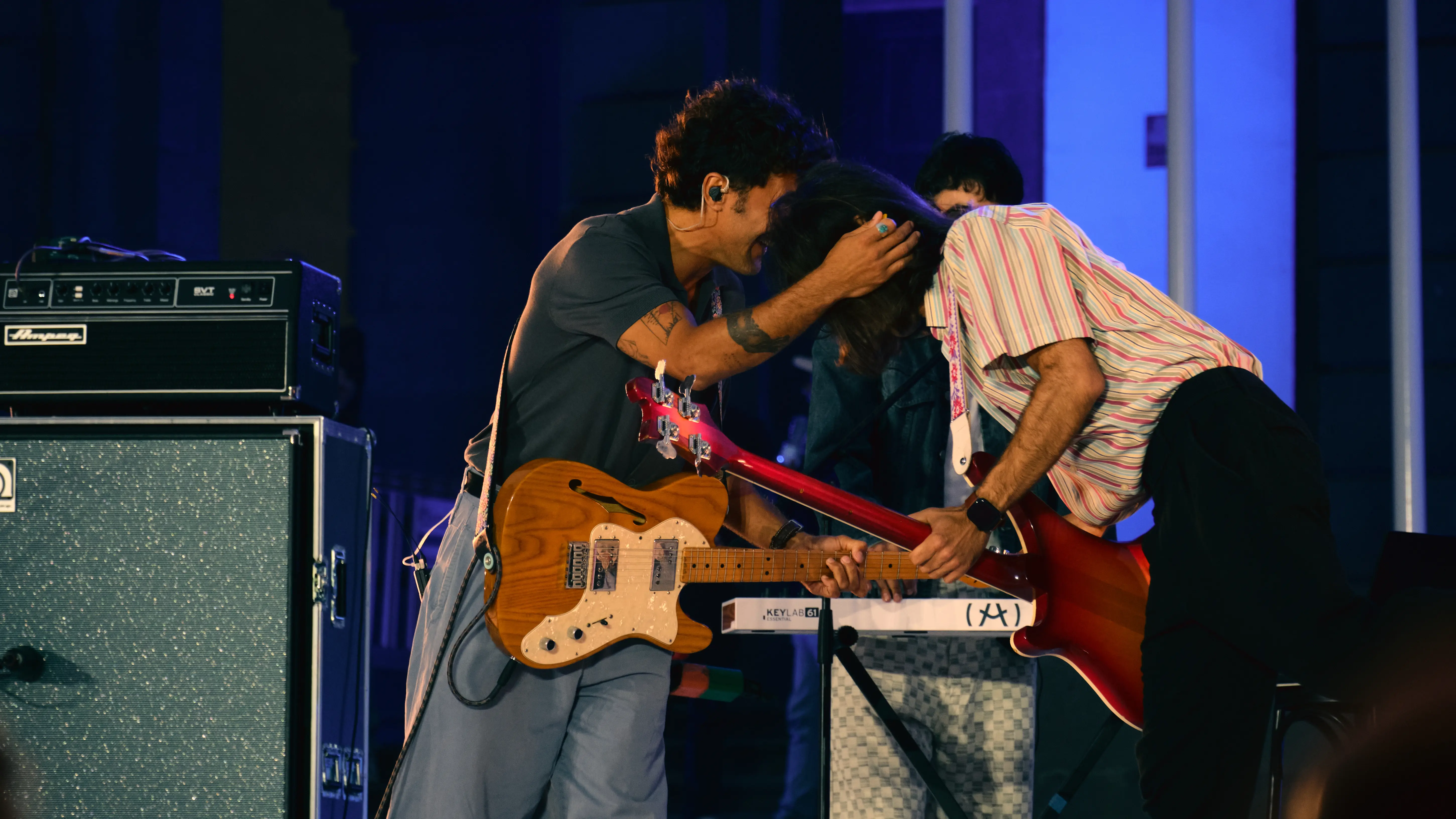 Leo (Laiv), el guitarrista de Good Franco, durante el elepegece festival en la isla de Gran Canaria.